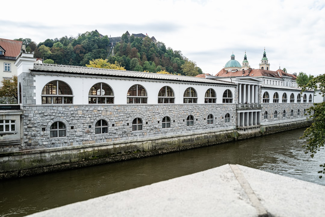 Le triple pont de Ljubljana sur la Ljubljanica avec ses cafés en terrasse